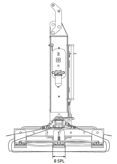 Vaccum lifting beam CLAD-MAN drawing 