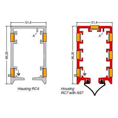 Housings RC4 and RC7 Click Ductor