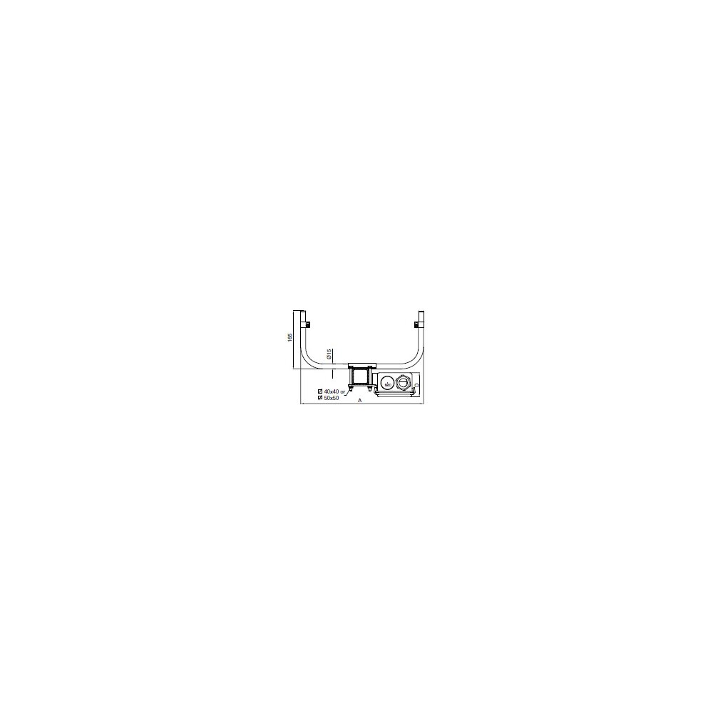 Click-Ductor towing arm for collector trolleys