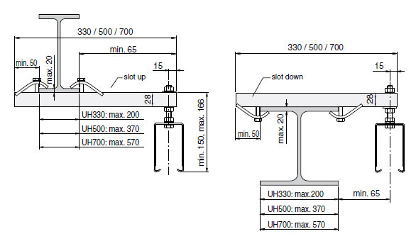 Hanging and fixing of the housing Click Ductor Drawing 2