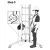 Securing the rope in the ladder with a vertical fall arrest system