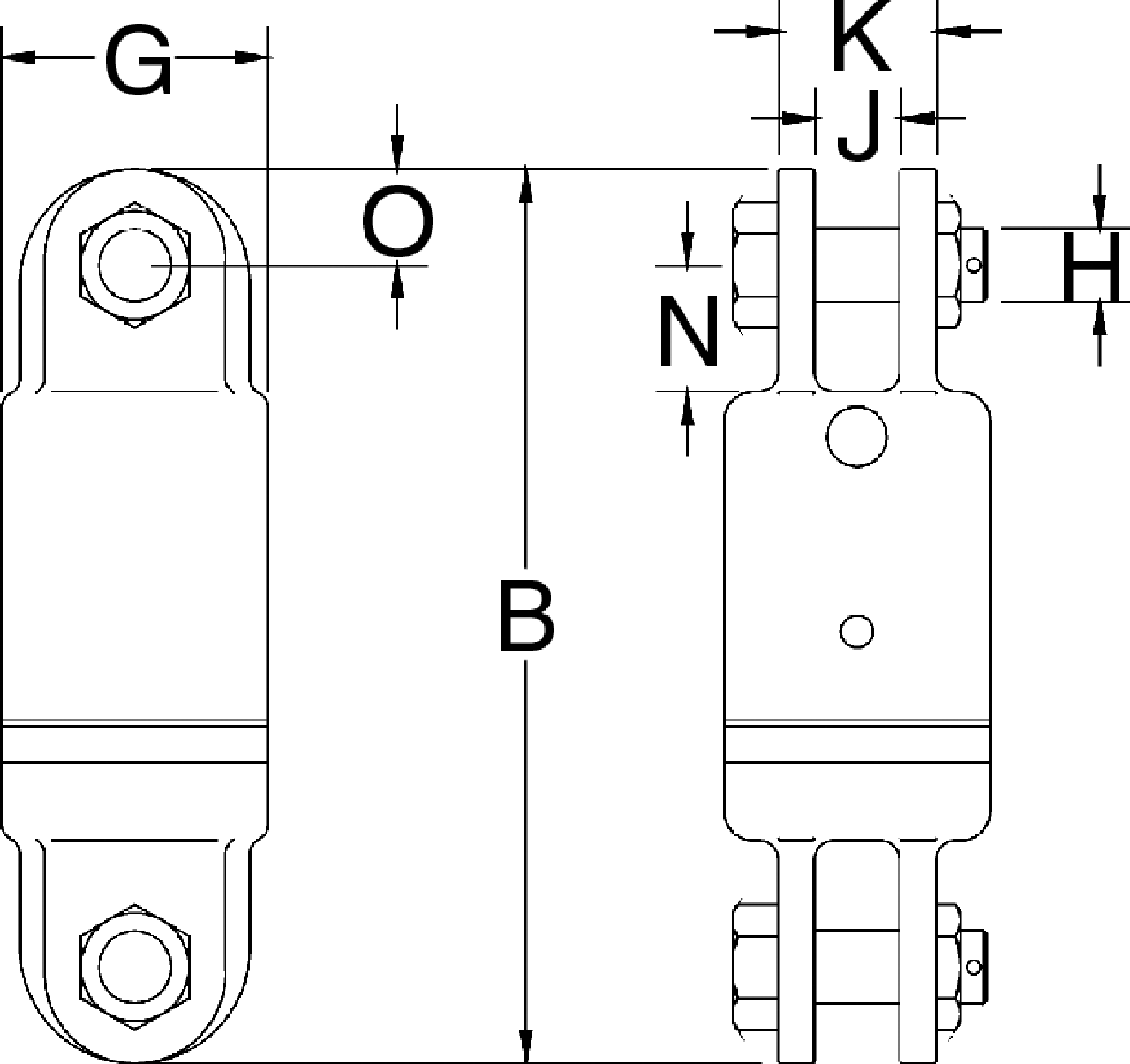 Crosby S-2 Jaw and Jaw Swivel measurements Crosby S-2 Jaw and Jaw Swivel measurements