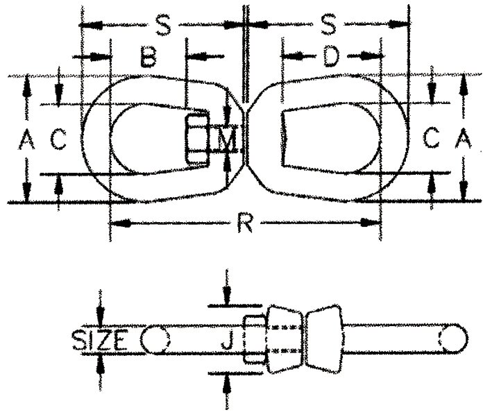 Crosby G-402 Standard Swivel measurements Crosby G-402 Standard Swivel measurements