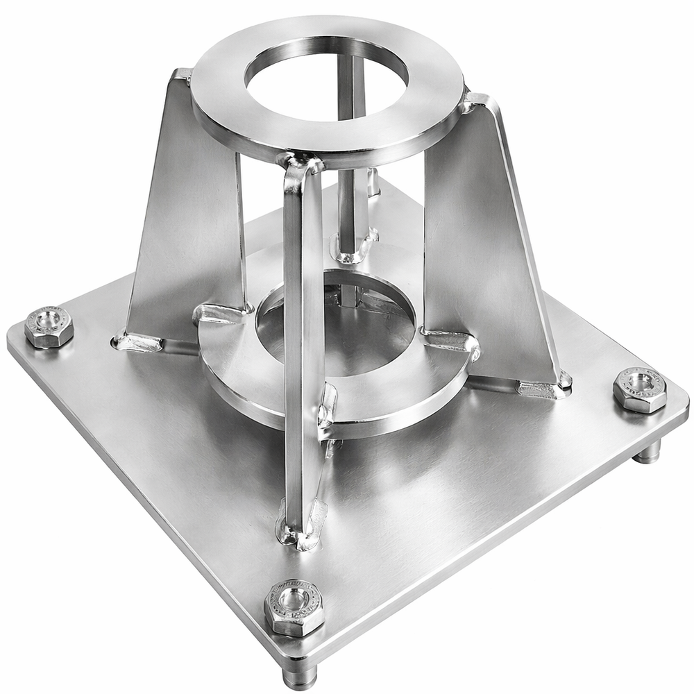 Gebuwin RVS vloersocket voor KB hijsdavits 