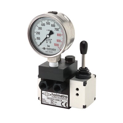 Manometer aansluitblok