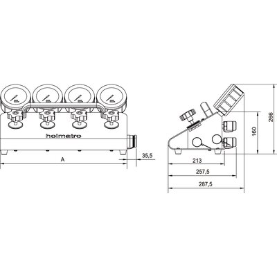 Enkelwerkend kranenblok 'FlowPanel'