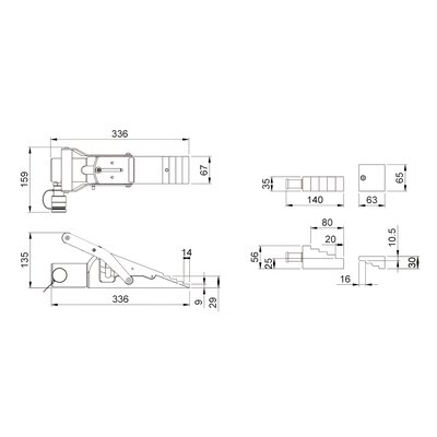 4054200 / HVLW 16 S 2 coin de levage vertical