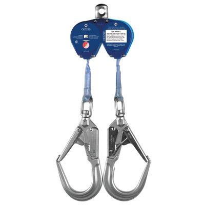 HWDB-2-R twin miniblok; 2 x steigerhaak Ikar