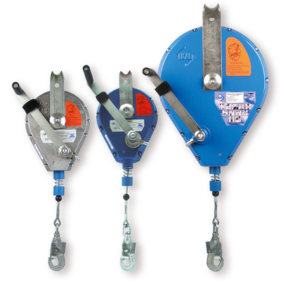 The Ikar HRA fall arrest block, has aluminium housing, max load 136 kg, ONLY for rescue.