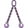 Ketting 2-sprong klephaken Gr10