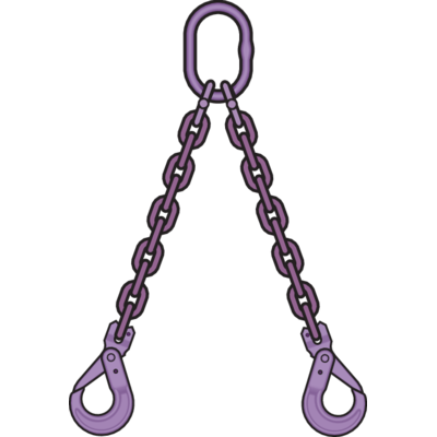 Ketting 2-sprong veiligheidshaken Gr10