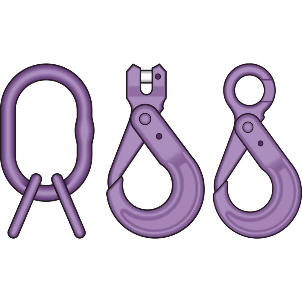 Ketting 3-sprong veiligheidshaken Gr10