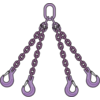 Ketting 4-sprong klephaken Gr10