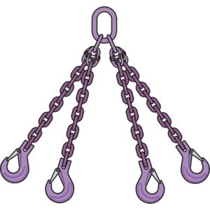 Ketting 2-Sprong met Stelconplaathaken | 8 MM