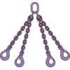 Ketting 4-sprong veiligheidshaken Gr10