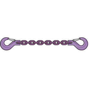 Sjorketting Grade 10 met klephaken