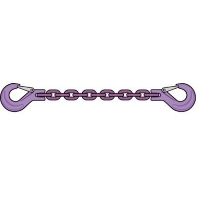 POWERTEX Kettingleng Gr10 met klephaken