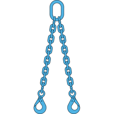 Ketting2sprong veiligheidshaken Gr12
