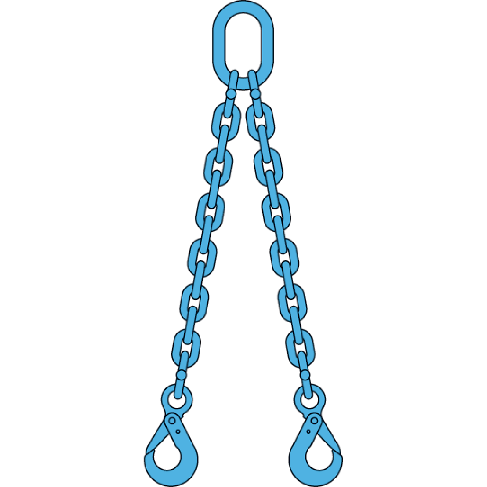 Ketting2sprong veiligheidshaken Gr12
