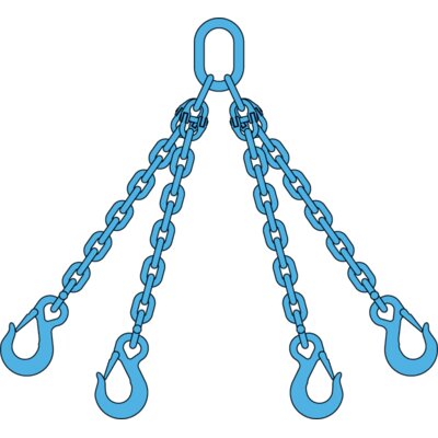 Ketting4sprong klephaken Gr12