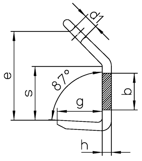 Sheet Metal Plate Hook measurements