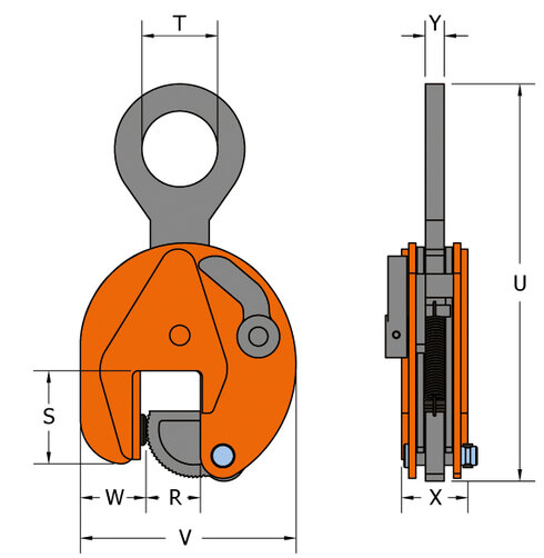 Pewag VCW-SVCW drawing