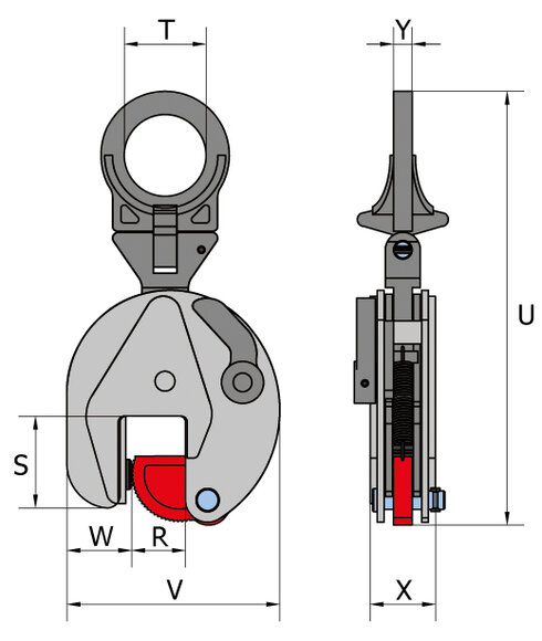 Pewag VCW-R VCEW-R VUW-R VEUW-R drawing