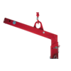 Pallet fork with automatic balancing with attachment point Pallet fork with automatic balancing with attachment point