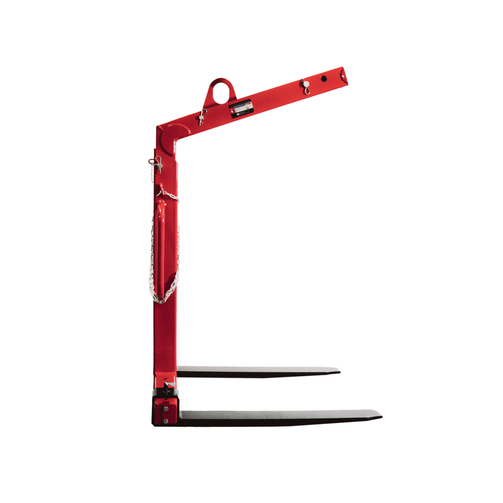 Industrial pallet fork with automatic load balancing system Industrial pallet fork with automatic load balancing system