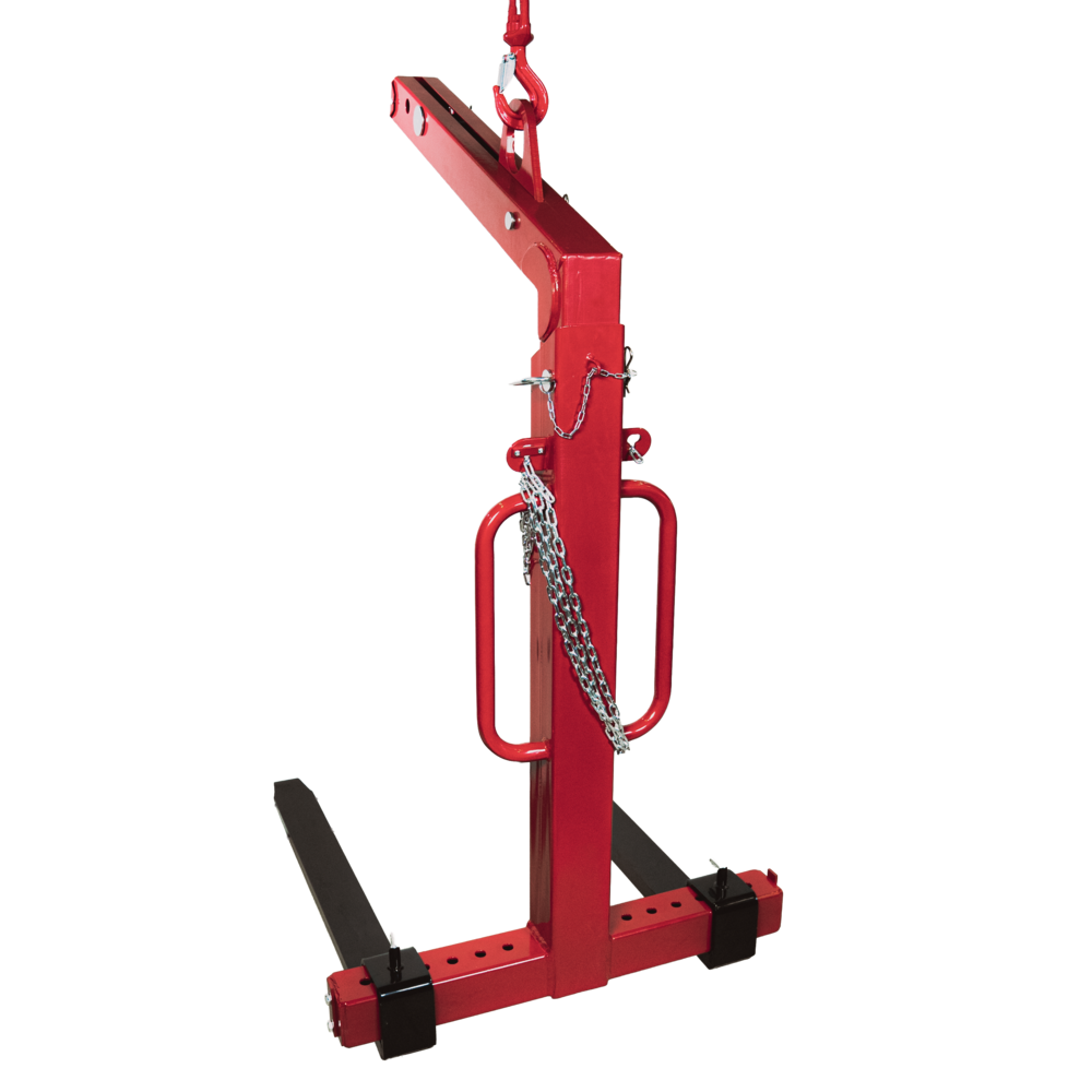 Powertex industrial pallet fork with auto balancing feature Powertex industrial pallet fork with auto balancing feature