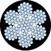 ROPETEX S33 met zwarte PVC-coating 7x19 + staalkern