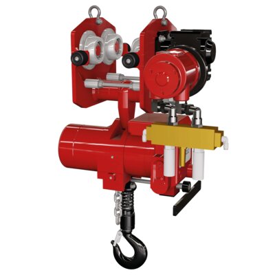 TCR-TCS pneumatische takel met pneumatische loopkat