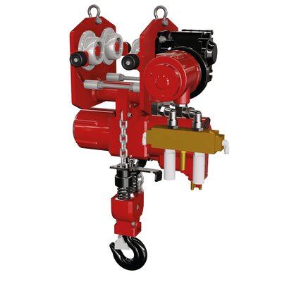 TCR-TCS pneumatische takel met pneumatische loopkat
