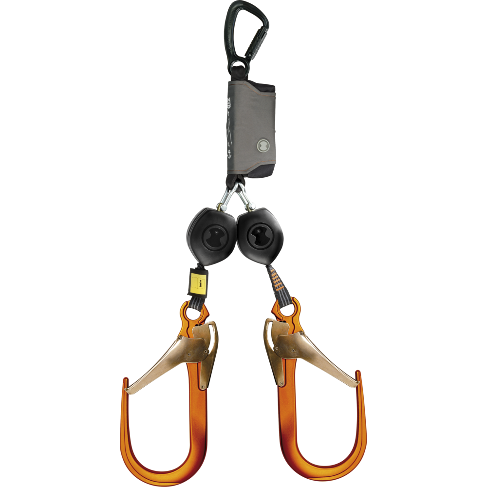Peanut Y HSG-022-2,5-2 twin miniblok met grote steigerhaken