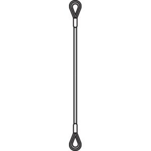 QUARKZMAN Kabel van roestvrij staal 304, 5 mm (3/16 inch), met 4