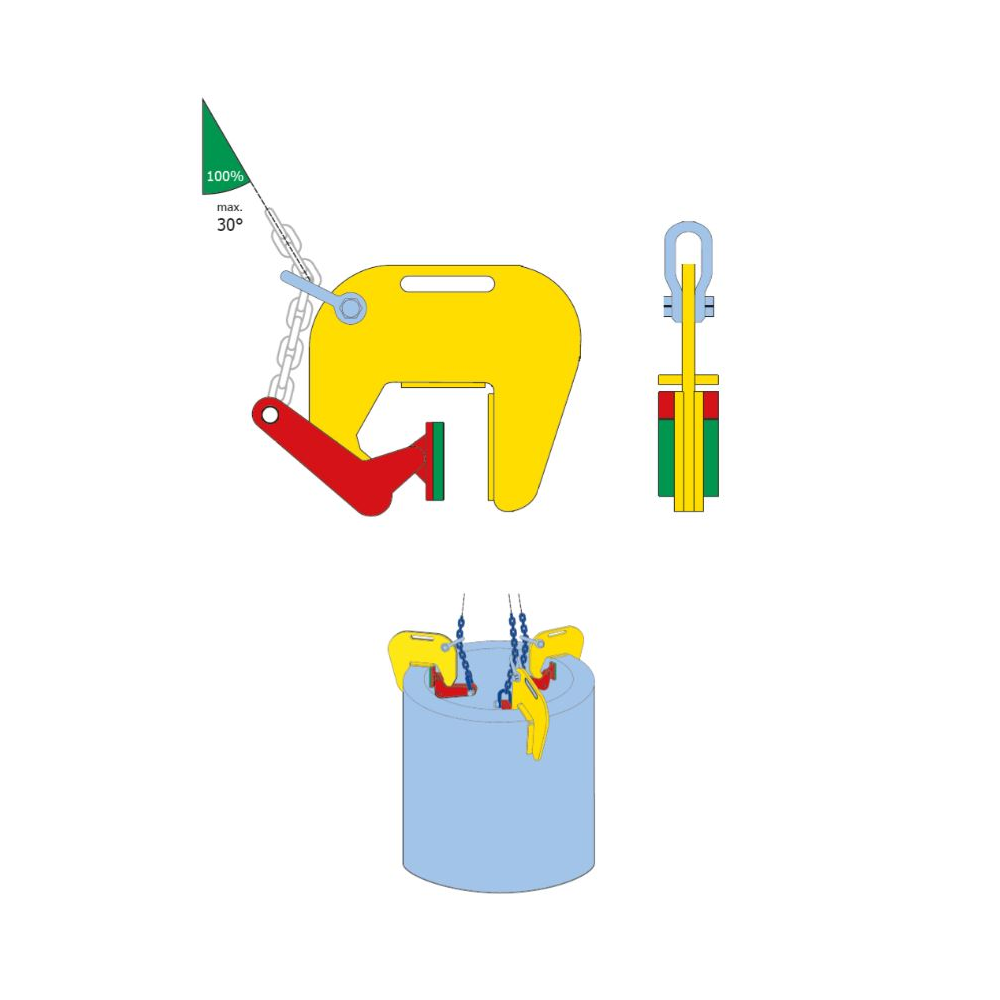 Terriër Pipe Lifting Clamp TBC - TBC-A