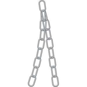 Chaîne Acier Inoxydable 304 - 5m X 2mm - Charge 35kg - Pour Corde à Linge, Balançoire, Antivol