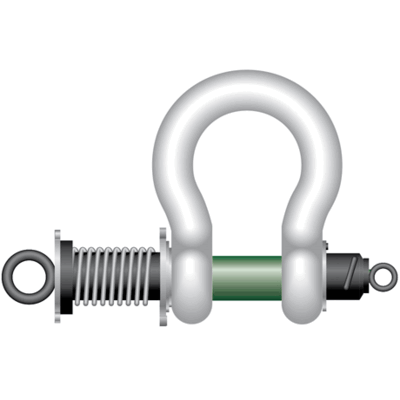 G-5367 Harpsluiting ROV Polar "Spring Release" Green Pin
