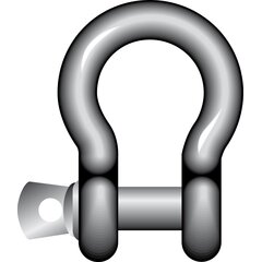 Bow Shackle with Screw Collar Pin Yellow Pin G-3161