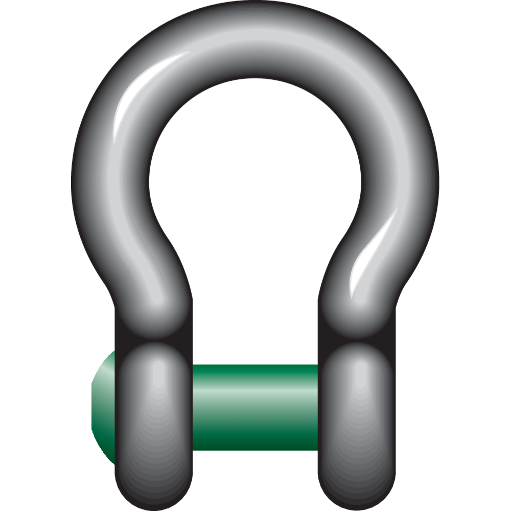 G-4169 Harpsluiting verzonken bout Green Pin