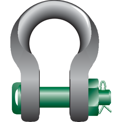 P-6033 Harpsluiting MB "Sling Shackle" Green Pin