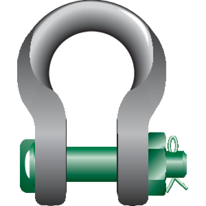 P-6033 Harpsluiting MB "Sling Shackle" Green Pin