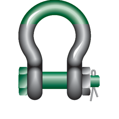 G-5263 Harpsluiting MB "Super Shackle" Green Pin