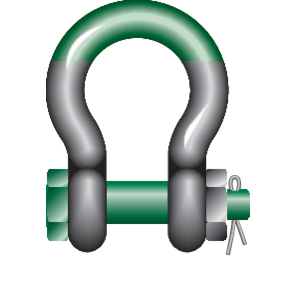 G-5263 Harpsluiting MB "Super Shackle" Green Pin