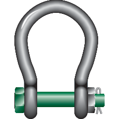 Wide Mouth Shackle G-4263 Wide Mouth Shackle G-4263