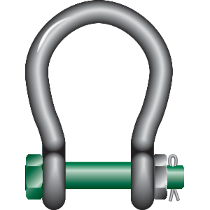 G-4263 Harpsluiting MB "Wide Mouth" Green Pin