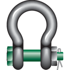 Bow Shackles with Safety Bolt G-4163 Bow Shackles with Safety Bolt G-4163