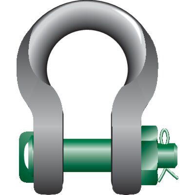 P-6033 Harpsluiting MB "Sling Shackle" Green Pin