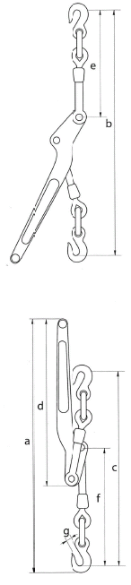 Loadbinder Lever type P-7110 drawing