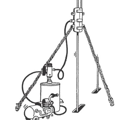 A high pressure equipment which lubricate all ropes both outside and inside. 